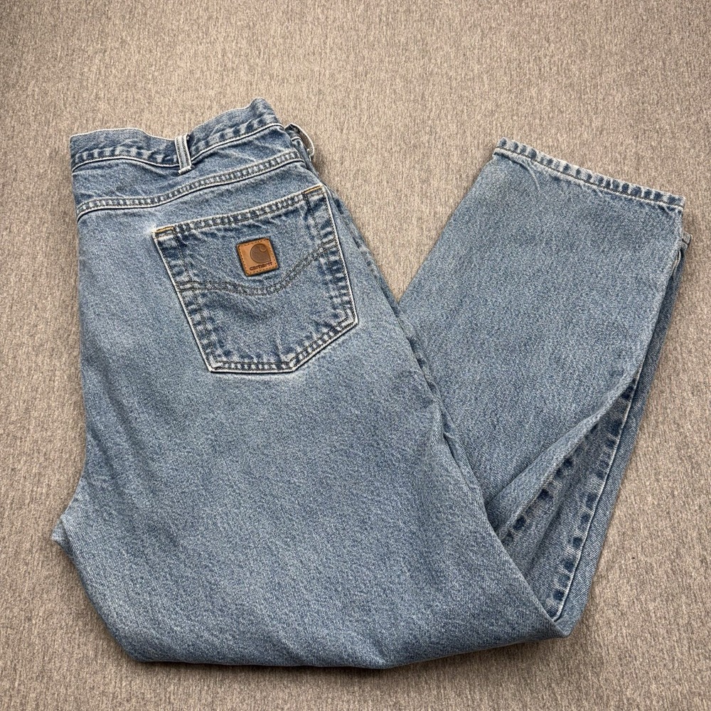 Carhartt B17 DST Relaxed Fit Denim Jeans Men's Sz 38x30 Fits 38x29 Workwear